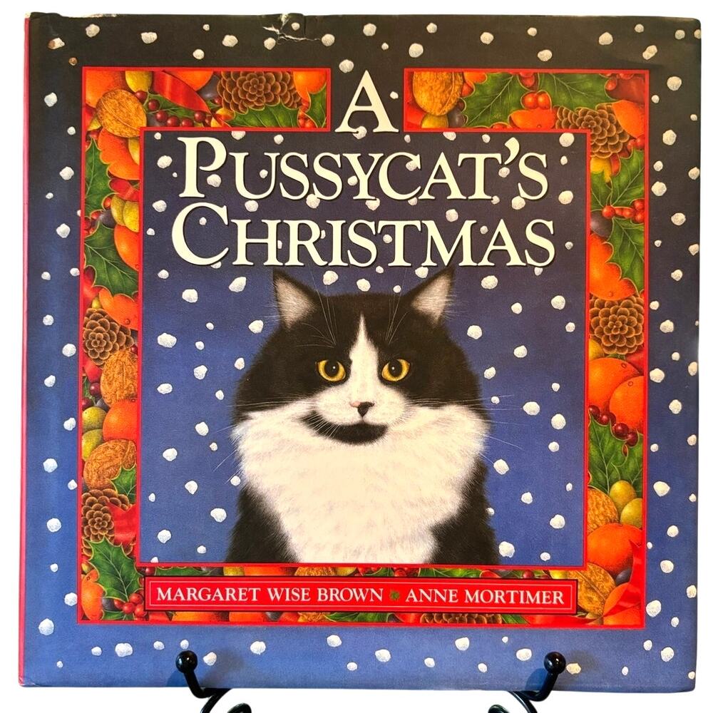 VTG 1994 A Pussycat's Christmas Book by Margaret Wise Brown, HCDG